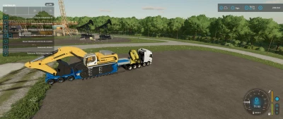 FS22 Volvo FH16 750 5 axles Semi Crane v1.0.0.0