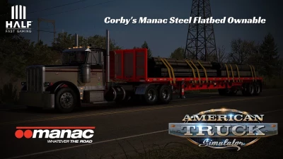 Manac Steel Flatbed Trailer v1.4 by Corby 1.43.x