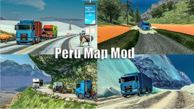 Map Puno Peru - ETS2 1.41 to 1.43 + Convoy Ready