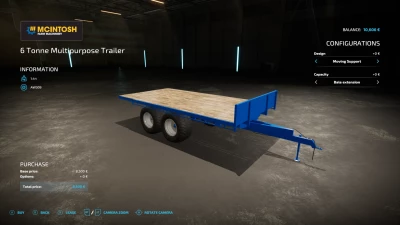 Mcintosh 6 Tonne Flatbed Autoload v1.0.0.0