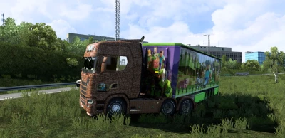 Minecraft Scania S & Trailer Skin 1.43