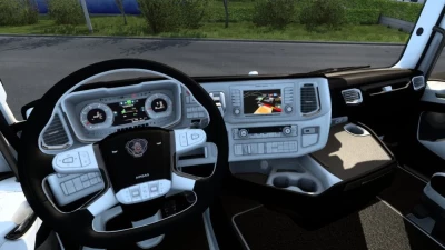 Scania 2016 S & R Black - White Interior 1.43