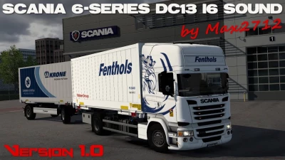 SCANIA 6-series DC13 I6 sound mod v1.1 1.43