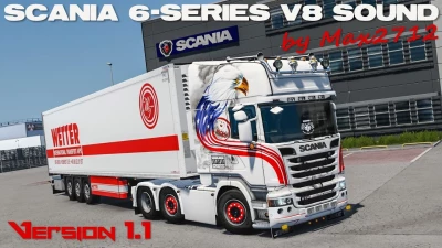 Scania 6-series DC16 V8 sound v1.2 1.43