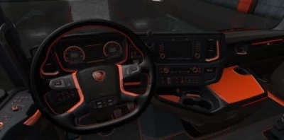 Scania S & R Black - Orange Interior 1.43
