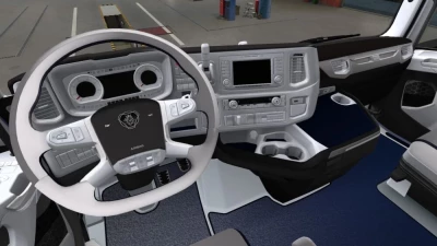 Scania S & R White - Black - Blue Interior 1.43