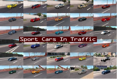 Sport Cars Traffic Pack (ATS) by TrafficManiac v9.5