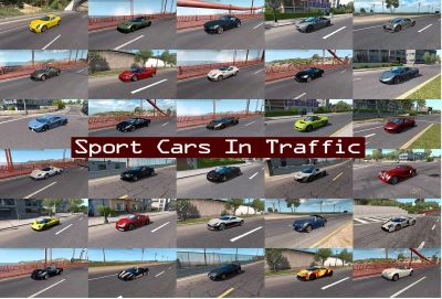 Sport Cars Traffic Pack (ATS) by TrafficManiac v9.5