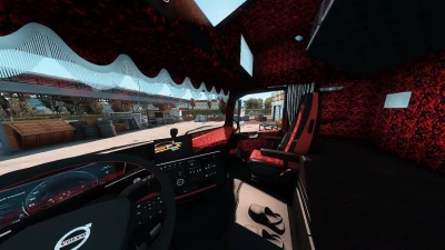 Volvo FH5 Red Danish Plush Interior 1.43