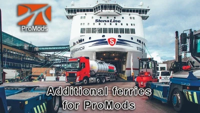 Additional ferries for ProMods v1.1 1.45