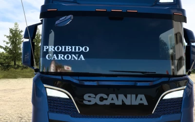 ADESIVO SCANIA R 2019 BY CRJ MODDING PROIBIDO CARONA 1.0 1.42 1.46