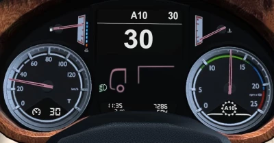 DAF XF Euro 6 Minimal Dashboard v1.1