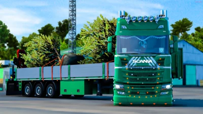 Forest Scania 2016 with trailer v1.45