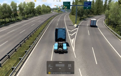 GPS ON TOP OF THE SCREEN ETS2 1.0 1.40 1.46