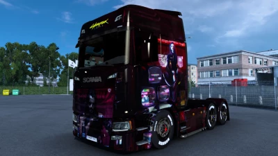 Scania Cyberpunk 2077 Skin 1.45