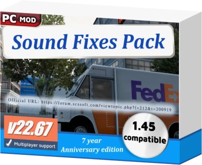 ATS Sound Fixes Pack - 7 year anniversary edition v22.67