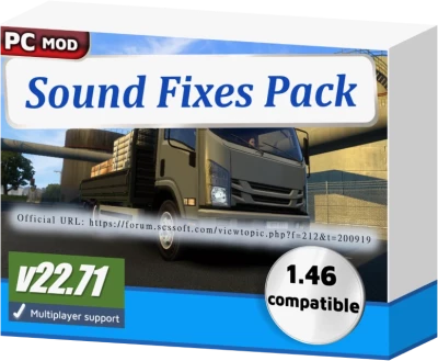ATS Sound Fixes Pack for 1.46 open beta only v22.71