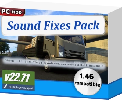 ETS2 Sound Fixes Pack for 1.46 open beta only v22.71