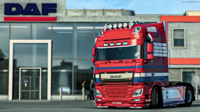 Special DAF XF with trailer v1.45