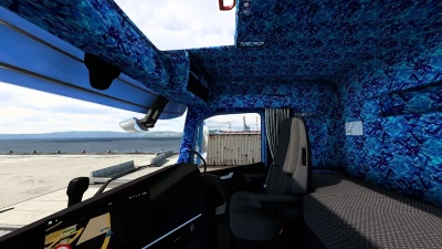 Volvo FH5 Blue Danish Plush Interior + Exterior (LOW CAB) v3.0