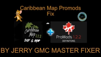 Caribbean Map - Promods Fix v1.46-0.1