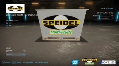 FS22 Bac Multi Fruits By BOB51160 v1.0.0.0