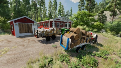 fs22 old homemade style log trailer v1.0.0.0