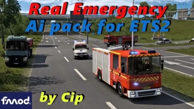 Real Emergency AI Pack by Cip [ETS2] v1.4