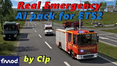 Real Emergency Ai Pack v1.4 for ETS2 1.46