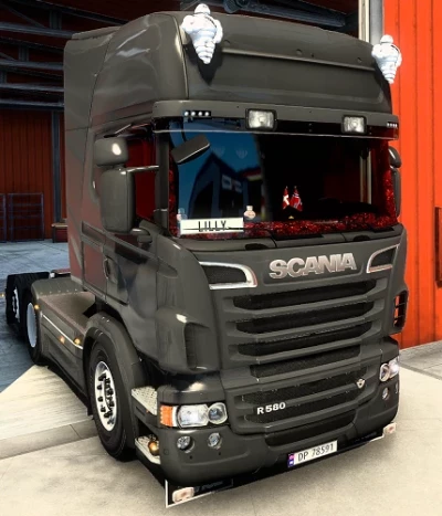 Scania RJL Topline Interior + Exterior Red Danish Plush v2.0