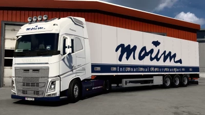 Volvo FH Moum Transport Snøhvit Combo Skin 1.46