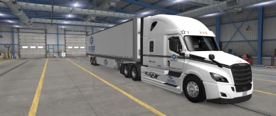 Cascadia Truck and Trailer 53' Skin Usa Truck 1.46