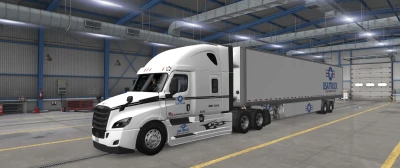 Cascadia Truck and Trailer 53' Skin Usa Truck 1.46