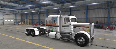 Peterbilt 359 FLX Skin White for Sleeper 1.46