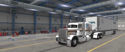 Peterbilt 359 FLX Skin White for Sleeper 1.46