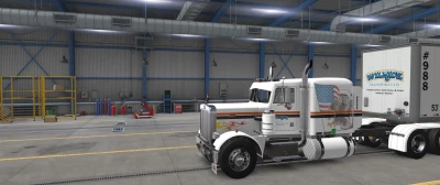 Peterbilt 359 FLX Skin White for Sleeper 1.46