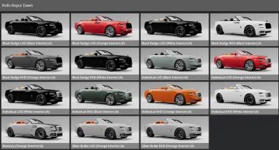 Rolls-Royce Dawn LHD RHD [RELEASE] v1.0