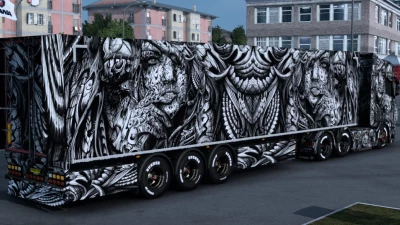 Scania Monochrome Artwork Skin 1.46