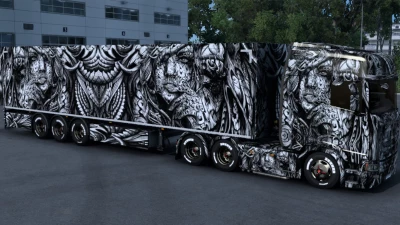 Scania Monochrome Artwork Skin 1.46