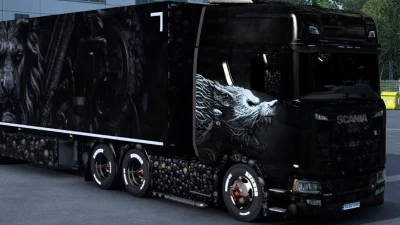 Scania Skull Black Wolf Skin 1.46