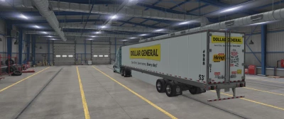 SCS Trailer And Cascadia Truck Skin Pack Dollar General 1.46