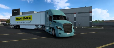 SCS Trailer And Cascadia Truck Skin Pack Dollar General 1.46