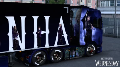 Wednesday ( Netflix Tv Series ) Scania Skin 1.46