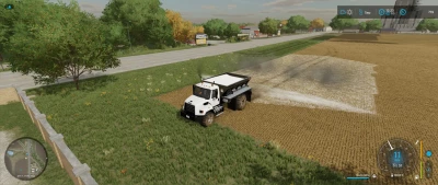 Freightliner 108SD with New Leader L4330G4 Lime / Fertilizer Spreader v1.0.0.0