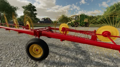 fs22 1978 6 wheel hay rake v1.0