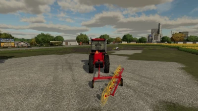 fs22 1978 6 wheel hay rake v1.0