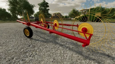 fs22 1978 6 wheel hay rake v1.0