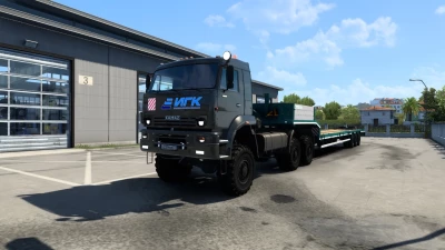 KAMAZ 65225 + low loader 1.43