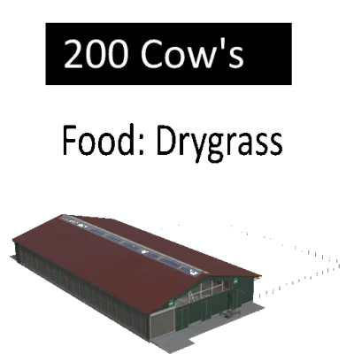 Big Barn 200 Cow's Food: Drygrass v2.0