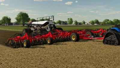 Bourgault 3320-76 Paralink Hoe Drill + 7950 Air Cart v1.0.0.0